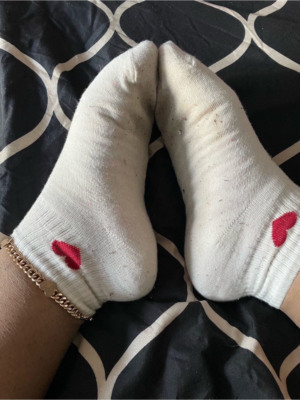 White Ankle Socks- Well Worn